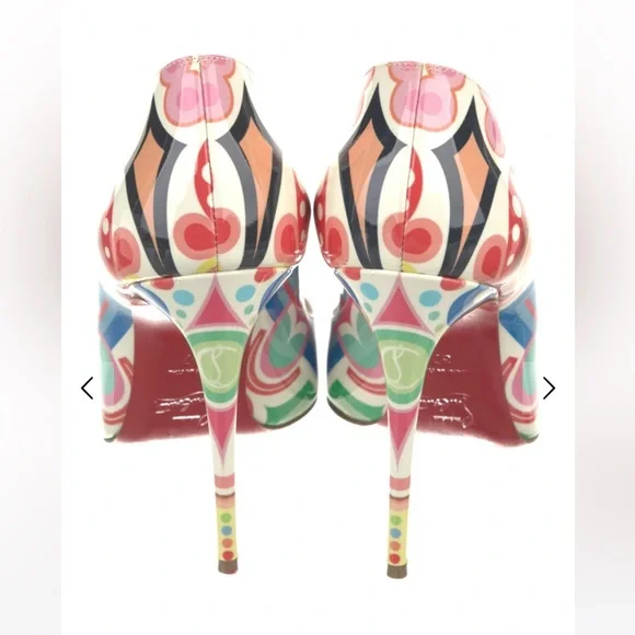 Christian Louboutin Multicolor Patterned Heels - Picture 3 of 4